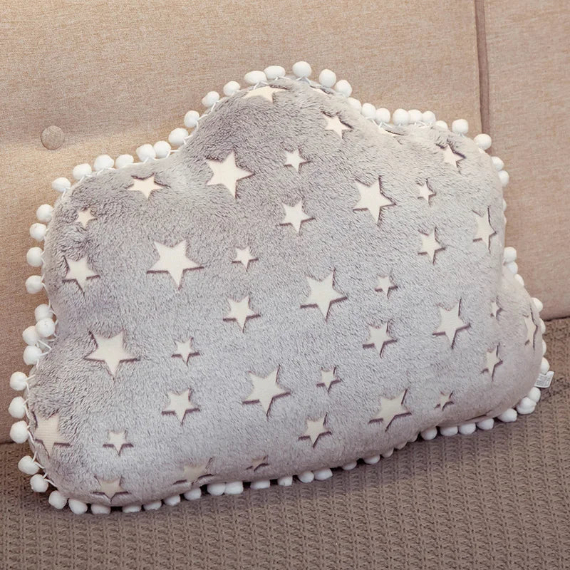 Sky Series Luminous Cloud Moon Star Plush Cloud 60cm Rainbows - Tophatter Daily Deals