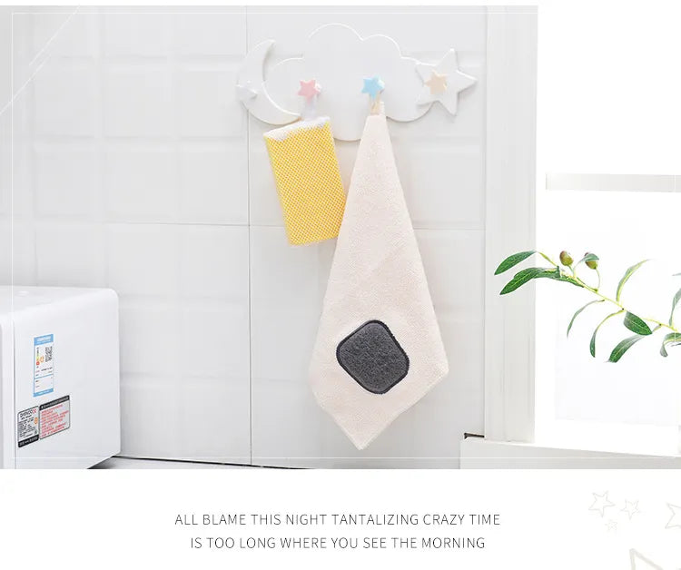 Kawaii Cloud Hooks Children's Room Wall Hanging Decor Rainbows - Tophatter Daily Deals