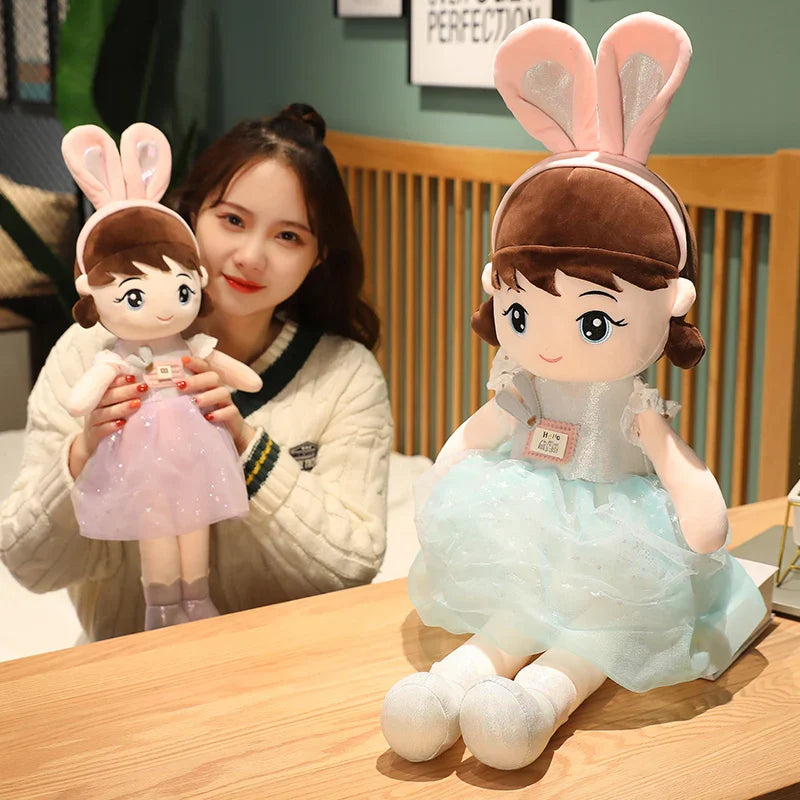 Kawaii Plush Girl Dolls with Rabbit Ears Mythical - Tophatter Daily Deals