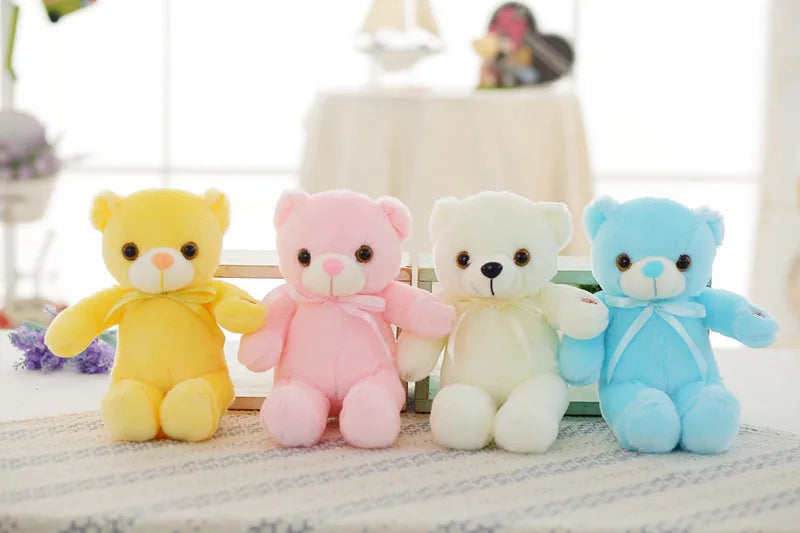 Light-Up LED Glowing Teddy Bear Stuffed Animal Plush Toy Animals - Tophatter Daily Deals