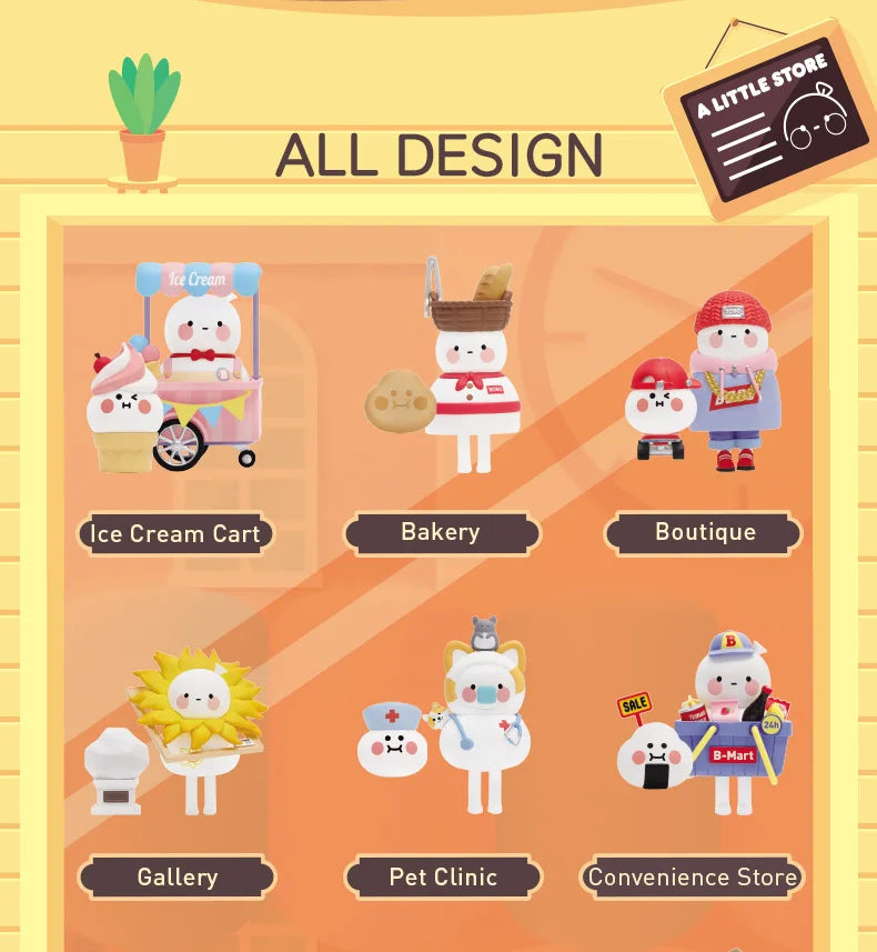 Genuine Pop Mart Bobo & Coco A Little Store Series Blind Box Figure Food - Tophatter Daily Deals