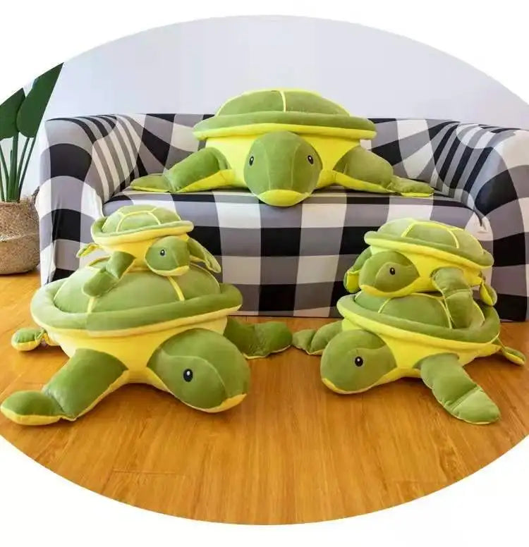 Large Green Turtle Sleeping Pillow Plush Toy Animals - Tophatter Daily Deals