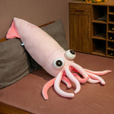 Octopus Plush Blue or Pink Squid Tentacles Cuttlefish Pink Animals - Tophatter Daily Deals