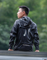Waterproof Mens Cycling Jacket - Hooded, Nylon, For Rain - Tophatter Daily Deals