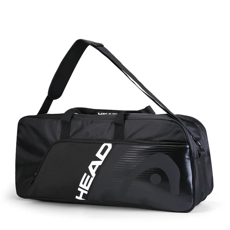 Tennis Badminton Racket Backpack Black Duffel Bags - Tophatter Daily Deals