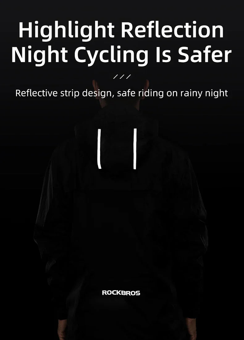 Waterproof Mens Cycling Jacket - Hooded, Nylon, For Rain - Tophatter Daily Deals