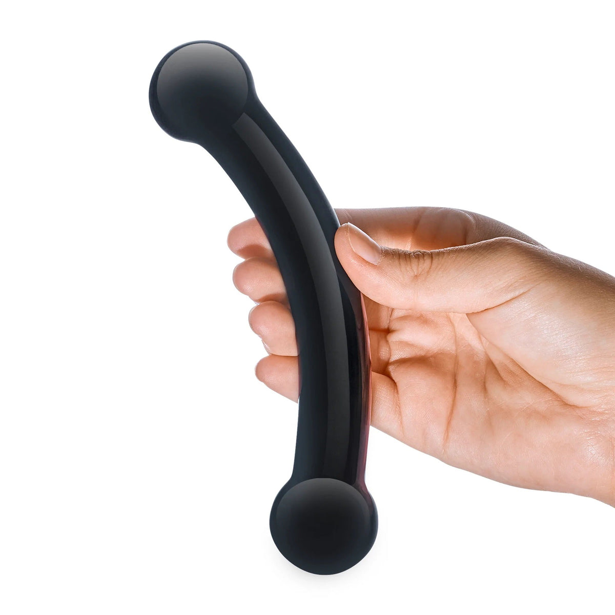 Glas 5.5 Inch Double Bull Black Glass Dildo > Glass > Dildos - Tophatter Daily Deals