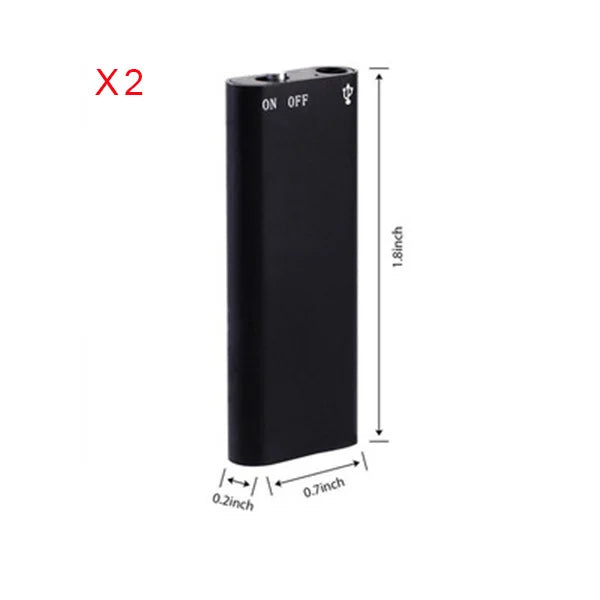 Voice Recorder Ultra Thin Mini Digital Dictaphone Compact X2 - Tophatter Daily Deals