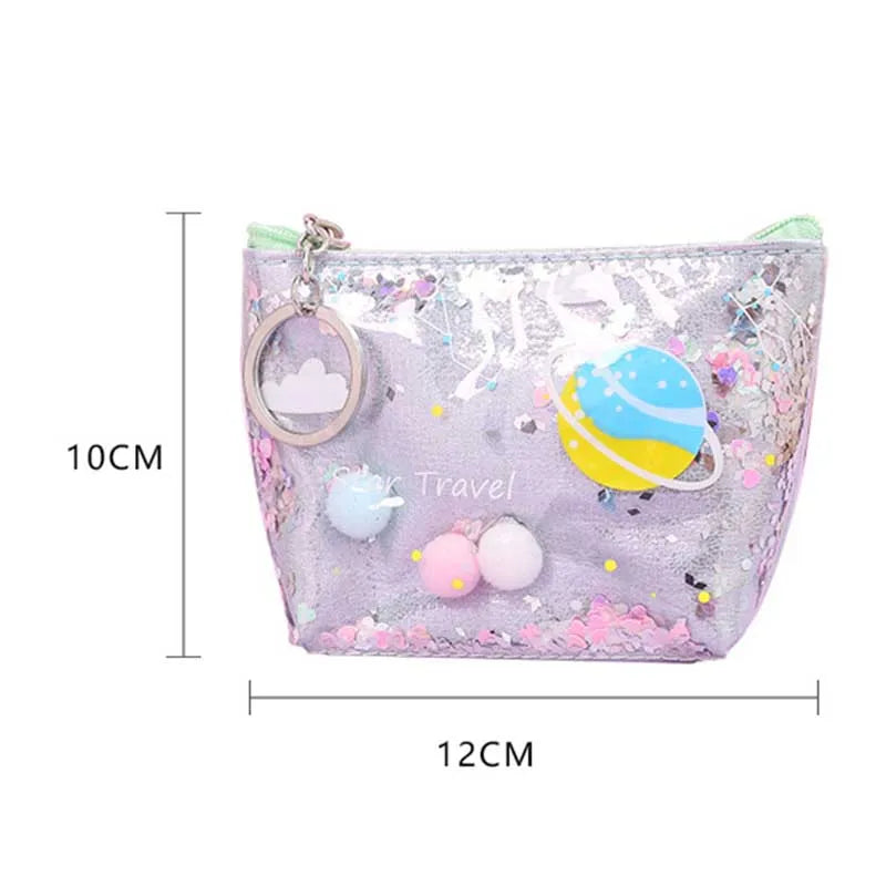 Pencil Case Laser Big Makeup Bag Cosmetic Case Outer Space - Tophatter Daily Deals