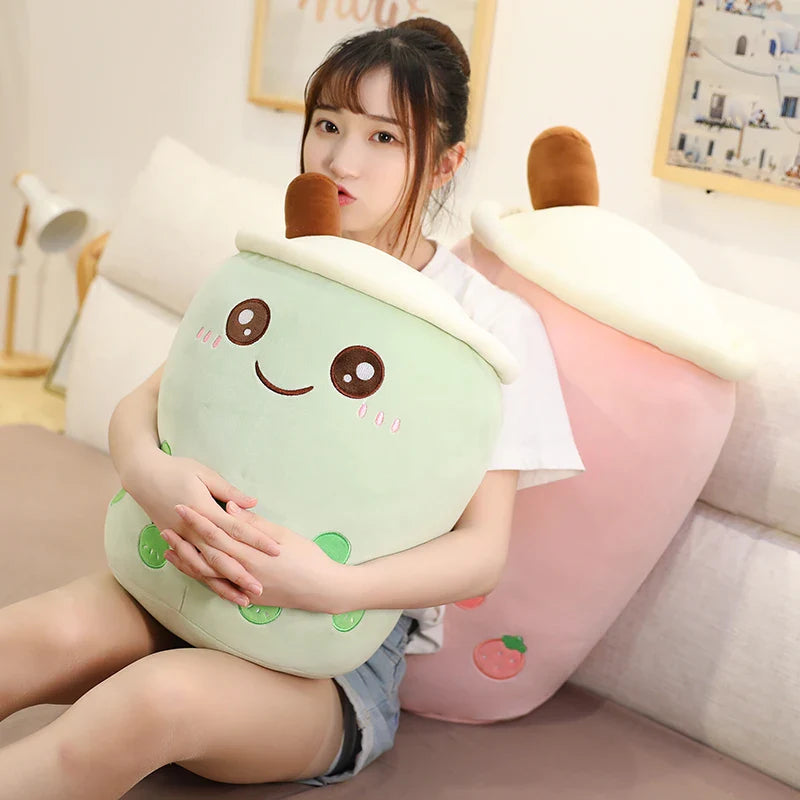 Bubble Tea Boba Milk Tea Drink Plushie Food - Tophatter Daily Deals