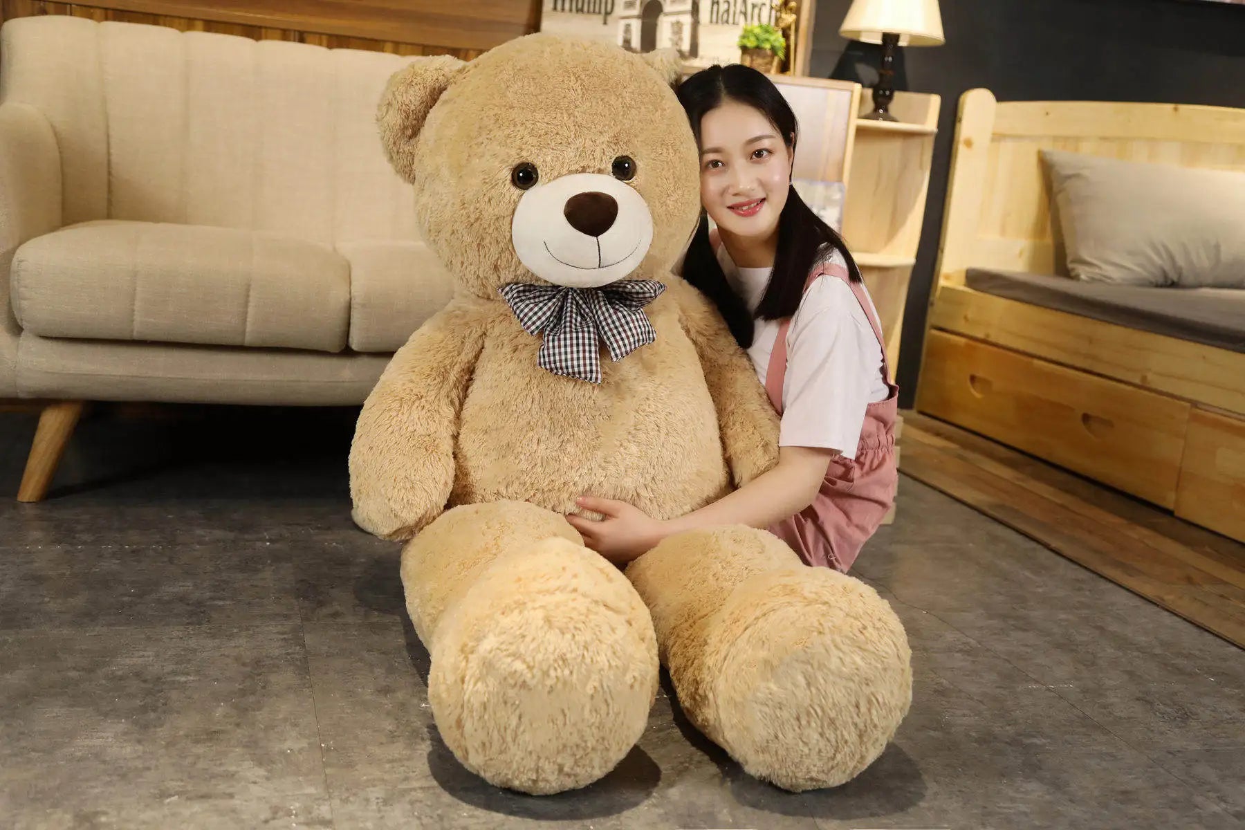 Giant 105cm Soft Teddy Bear Hugging Pillow Children Gift - Tophatter Daily Deals