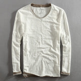 Soft Classic Men's V Neck Sweater - V Cut, Cotton, Casual White - Tophatter Daily Deals