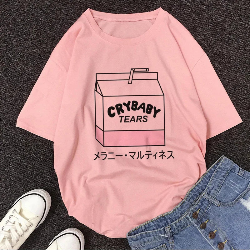 Pink Peach Juice Harajuku T Shirt Food - Tophatter Daily Deals