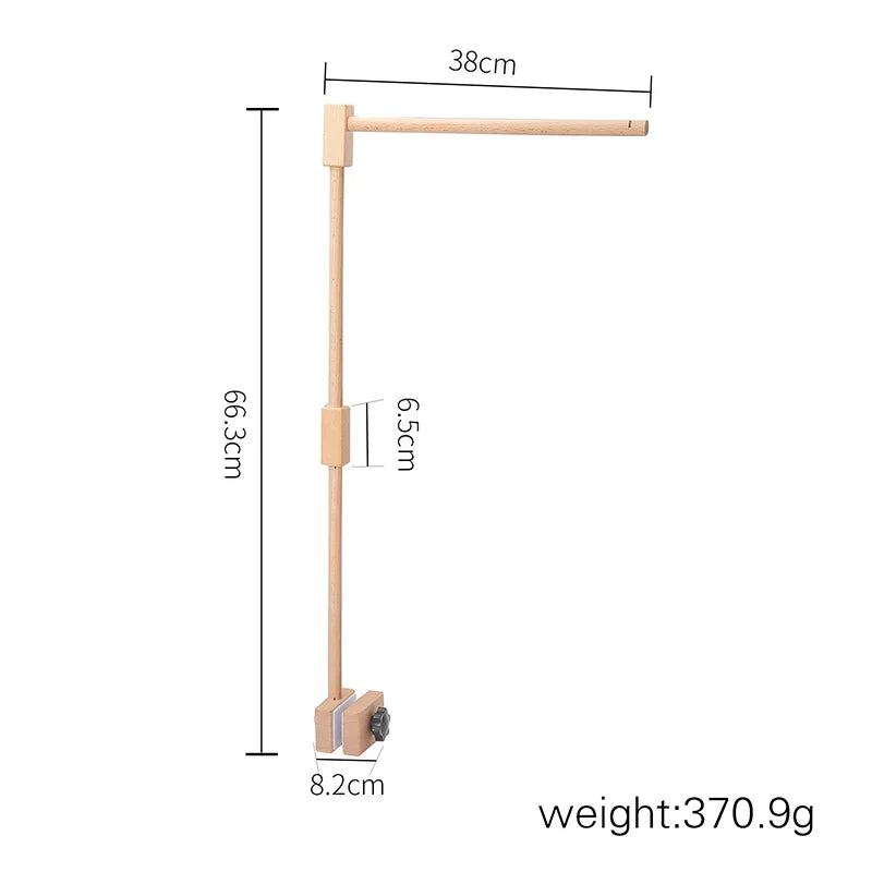 Baby Crib Mobile Wooden Nursery Newborn Sensory Toys NEW Bracket - Tophatter Daily Deals