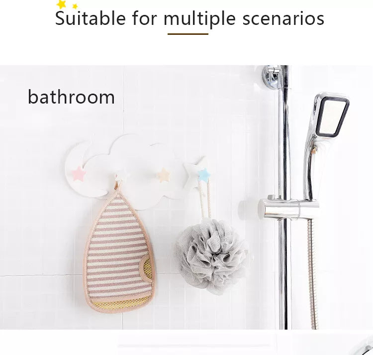 Kawaii Cloud Hooks Children's Room Wall Hanging Decor Rainbows - Tophatter Daily Deals