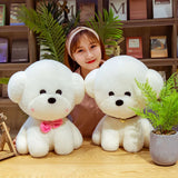 Teddy Dog Bichon Frise Puppy Plush White Stuffed Soft Animal Toy Animals - Tophatter Daily Deals