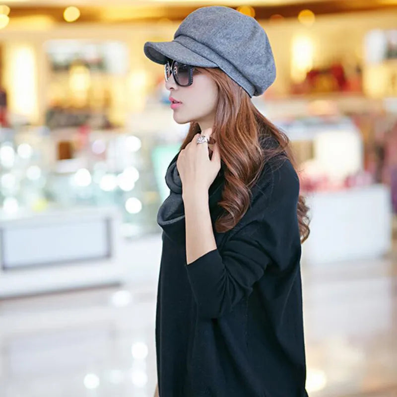 Warm Cozy Women’s Balloon Hat - Vintage Rounded Cotton - Tophatter Daily Deals