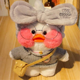 Korean Duck Plush Costume Glasses Dress Explorer White x Beige Animals - Tophatter Daily Deals