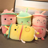 Avocado Watermelon Strawberry Orange Boba Bubble Fruit Milk Tea Plush Toy Food - Tophatter Daily Deals
