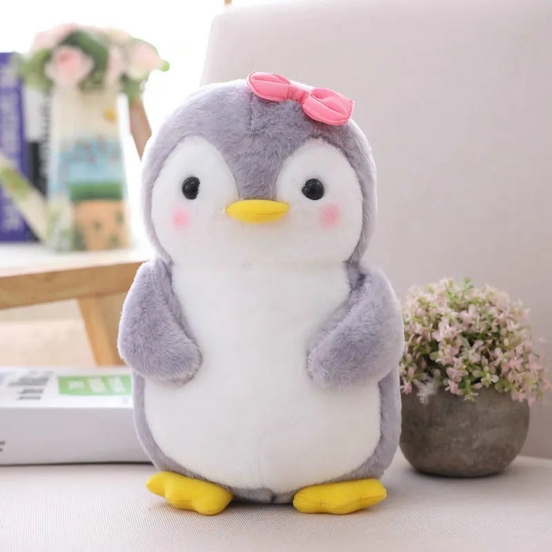 Penguin Matching Couples His 'n' Hers Plush Toys Bowtie Hair Bow Pink Blue Pink Bow Animals - Tophatter Daily Deals