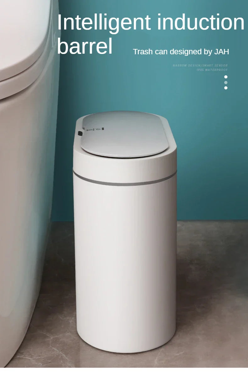 Sensor Trash Can Touchless 8L Kitchen Bathroom Bin Compact - Tophatter Daily Deals