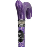 Custom Cane Engraving - Oval Black Anodized Aluminum - He is Risen - Tophatter Daily Deals
