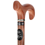 Custom Cane Engraving - Oval Black Anodized Aluminum - He is Risen - Tophatter Daily Deals