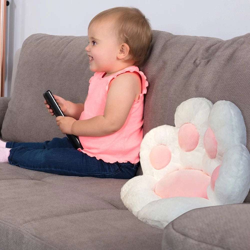 Kawaii Cat Paw Seat Cushion Stuffed Plush Animals - Tophatter Daily Deals