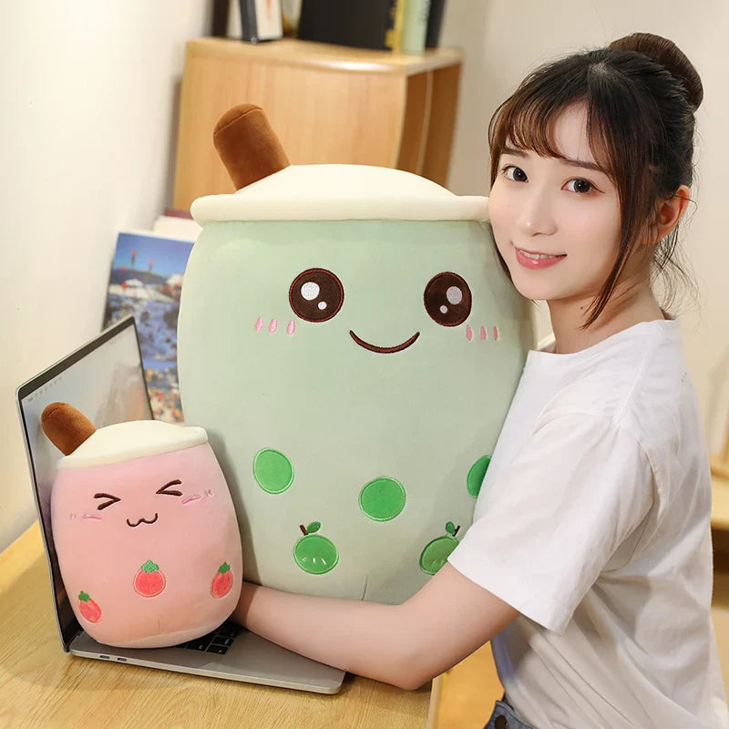Bubble Tea Boba Milk Tea Drink Plushie Food - Tophatter Daily Deals