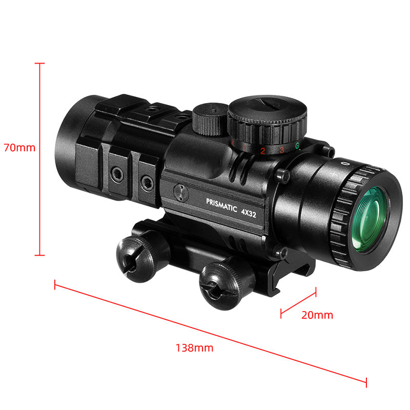 4x32 Compact Scope with Illuminated Reticle - Tophatter Daily Deals
