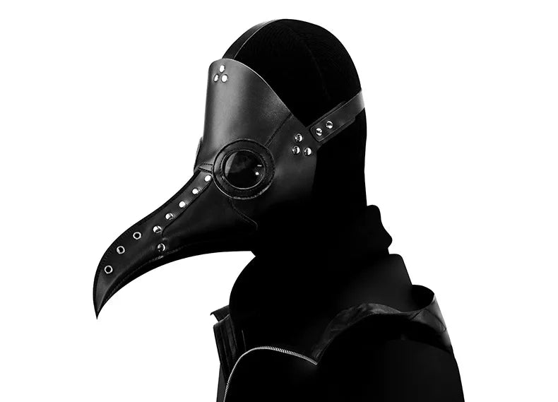Plague Doctor PU Leather Mask Steampunk Halloween 2025 - Tophatter Daily Deals