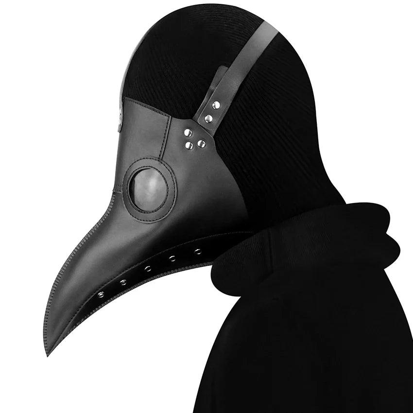 Plague Doctor PU Leather Mask Steampunk Halloween 2025 - Tophatter Daily Deals