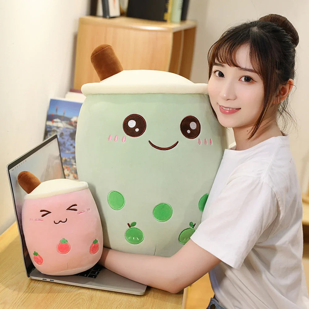 Bubble Tea Boba Milk Tea Drink Plushie Food - Tophatter Daily Deals