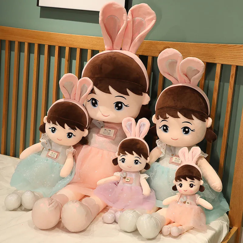 Kawaii Plush Girl Dolls with Rabbit Ears Mythical - Tophatter Daily Deals