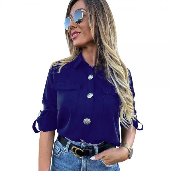 Women Long Sleeve Shirts Blouses & Shirts - Tophatter Daily Deals
