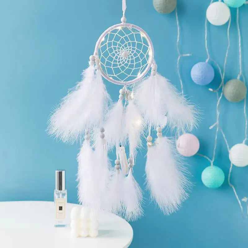 Dream Catcher Wind Chimes Feathers Handmade Mythical - Tophatter Daily Deals