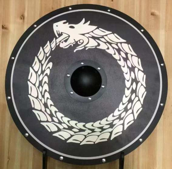 Ouroboros Viking Wood Shield Shield - Tophatter Daily Deals