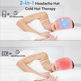 Headache and Migraine Relief Cap - Ice Mask or Hat for Migraines Tension Relief Dark and Cool Cap Hot Sale - Tophatter Daily Deals