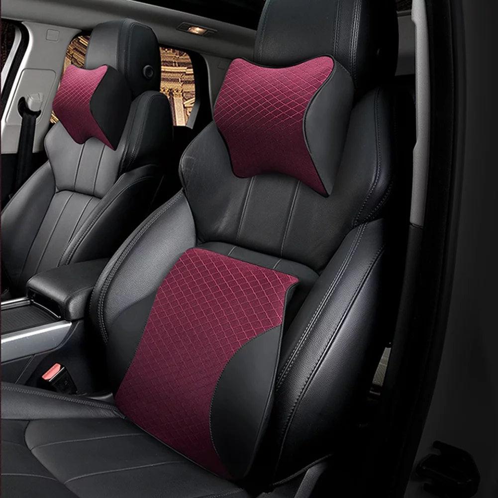 Headrest Pillow for Car - Universal Car Seat Head Pillow Memory Foam Neck Rest Support Cushion Pad Car Accessories - Tophatter Daily Deals