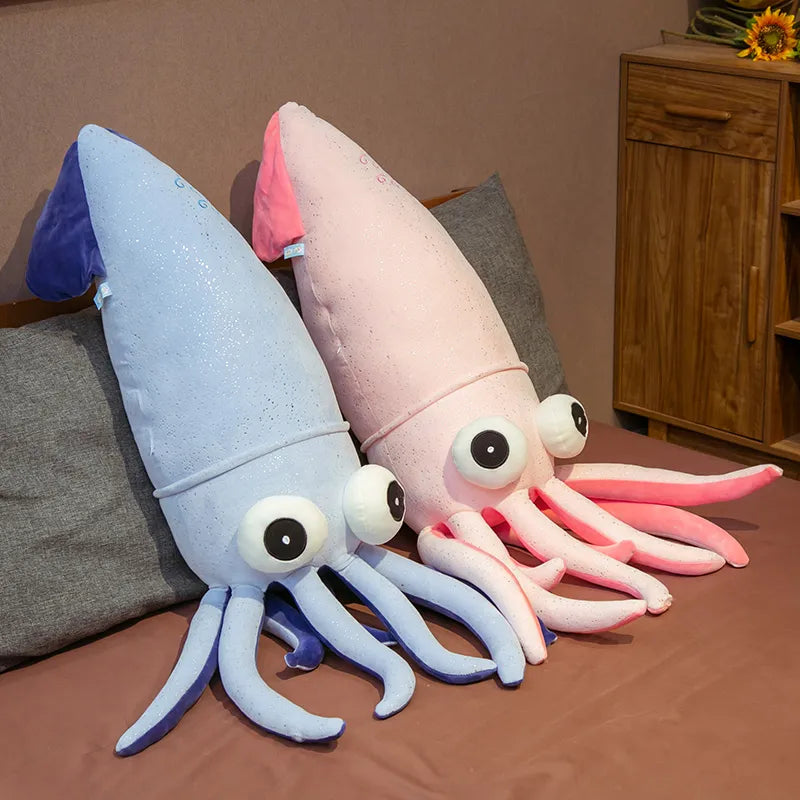 Octopus Plush Blue or Pink Squid Tentacles Cuttlefish Animals - Tophatter Daily Deals