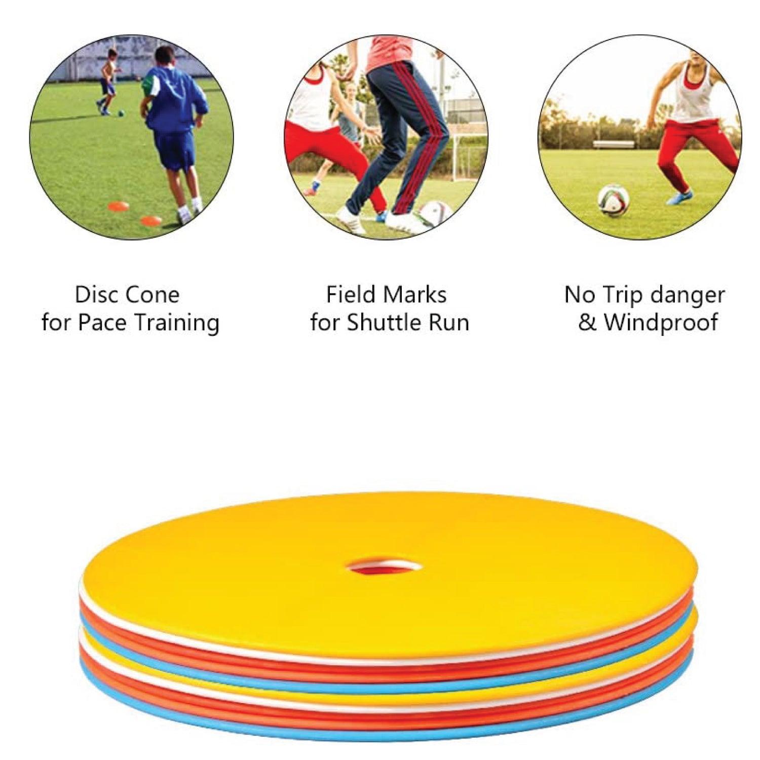 Flat Disc Markers - 1X(10Pack Flat Disc Markers Non-Slip Spots Markers Football Basketball Sports Sp Sports & Outdoor - Tophatter Daily Deals