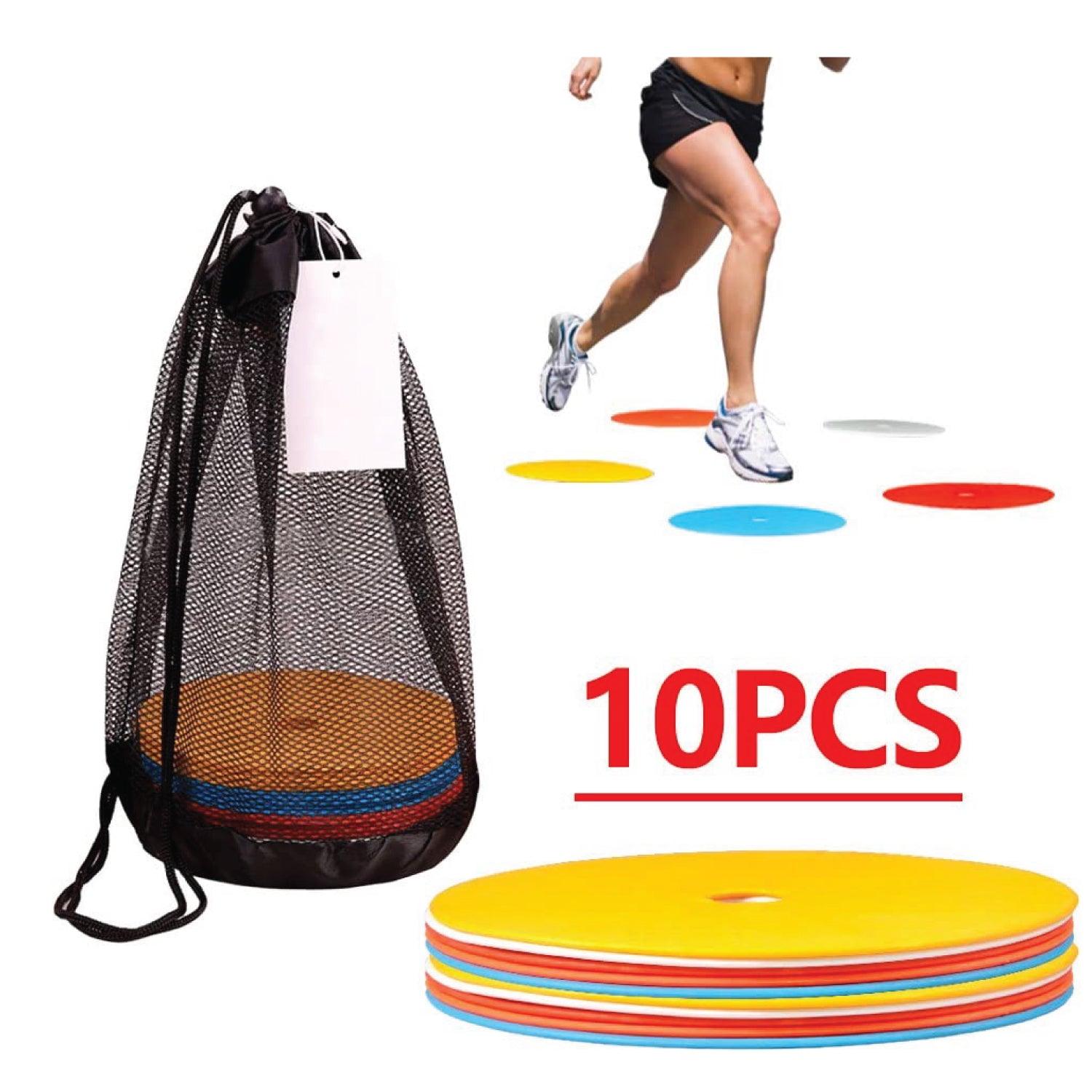 Flat Disc Markers - 1X(10Pack Flat Disc Markers Non-Slip Spots Markers Football Basketball Sports Sp Sports & Outdoor - Tophatter Daily Deals