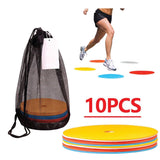 Flat Disc Markers - 1X(10Pack Flat Disc Markers Non-Slip Spots Markers Football Basketball Sports Sp Sports & Outdoor - Tophatter Daily Deals