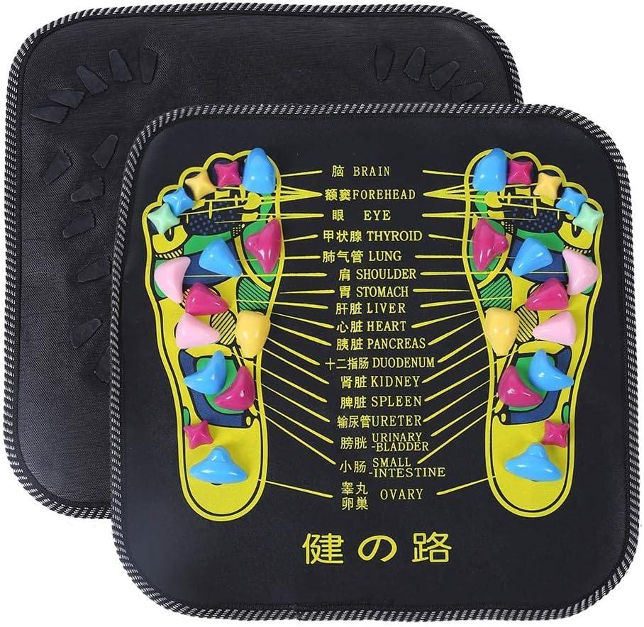 Foot Massage Mat - Reflexology Massager Home Comfortable Massage Cushion Gravel Road Massage Mat 35*35 Personal Care - Tophatter Daily Deals