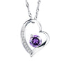 Love Heart Necklace 925 Sterling Silver Jewelry Charm Pendant for Women Necklace - Tophatter Daily Deals