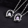 Love Heart Necklace 925 Sterling Silver Jewelry Charm Pendant for Women Necklace - Tophatter Daily Deals