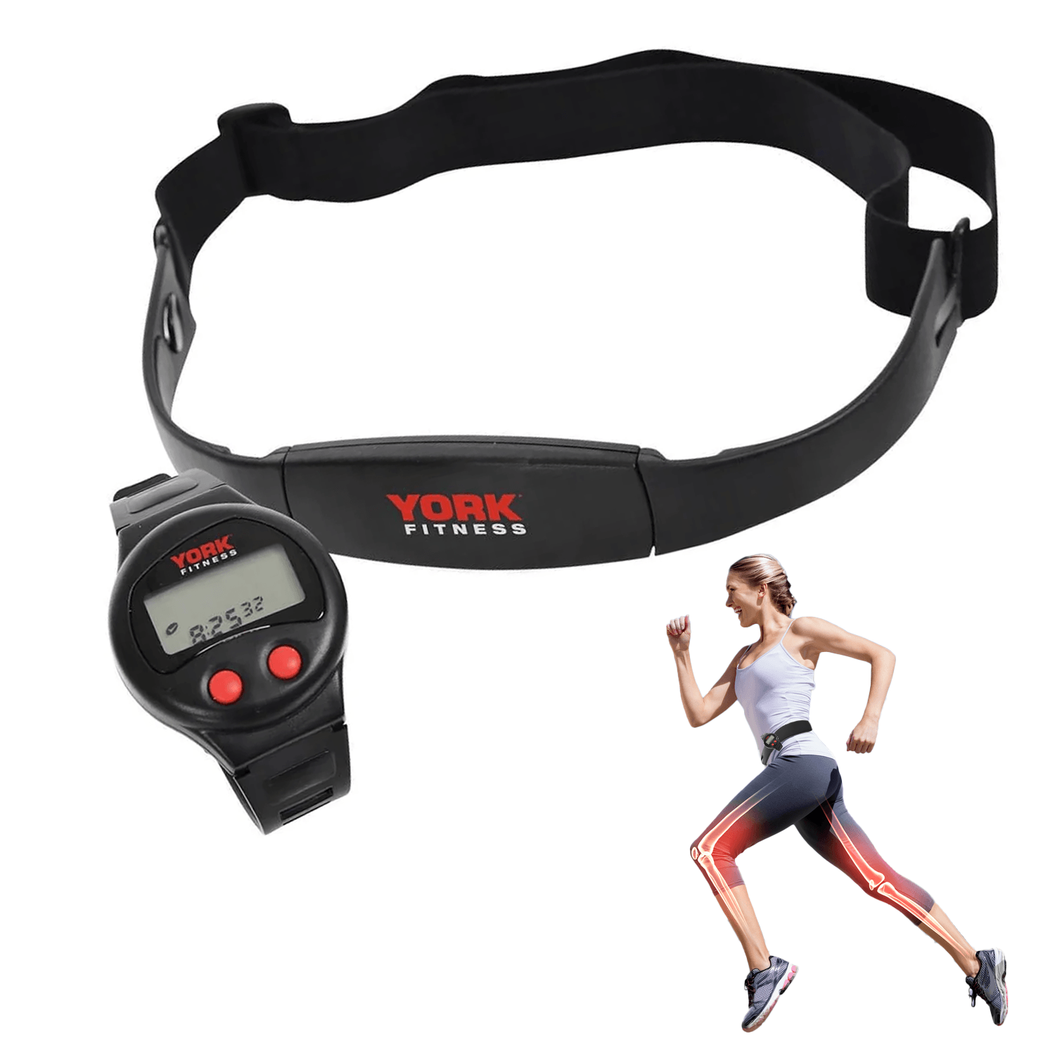 Heart Rate Monitor Chest Strap - Wireless Heart Health Monitoring Device with Heart Strain, Breathing Rate, Heart Rhythm and Fitness Tracking Type 1 Exercise & Fitness - Tophatter Daily Deals