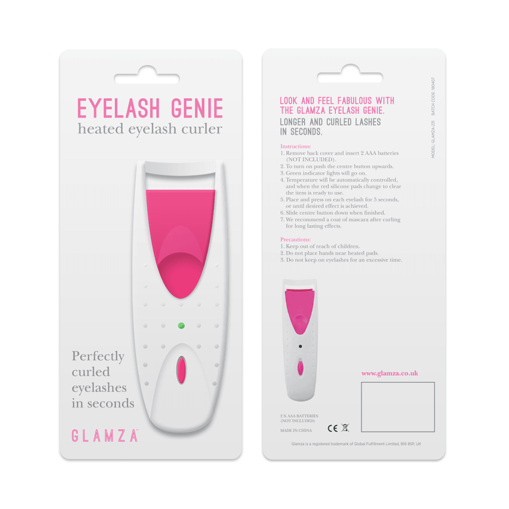 Heating Eyelash Curler - Long Lashes Makeup Curl Electric Lash Health & Beauty - Tophatter Daily Deals