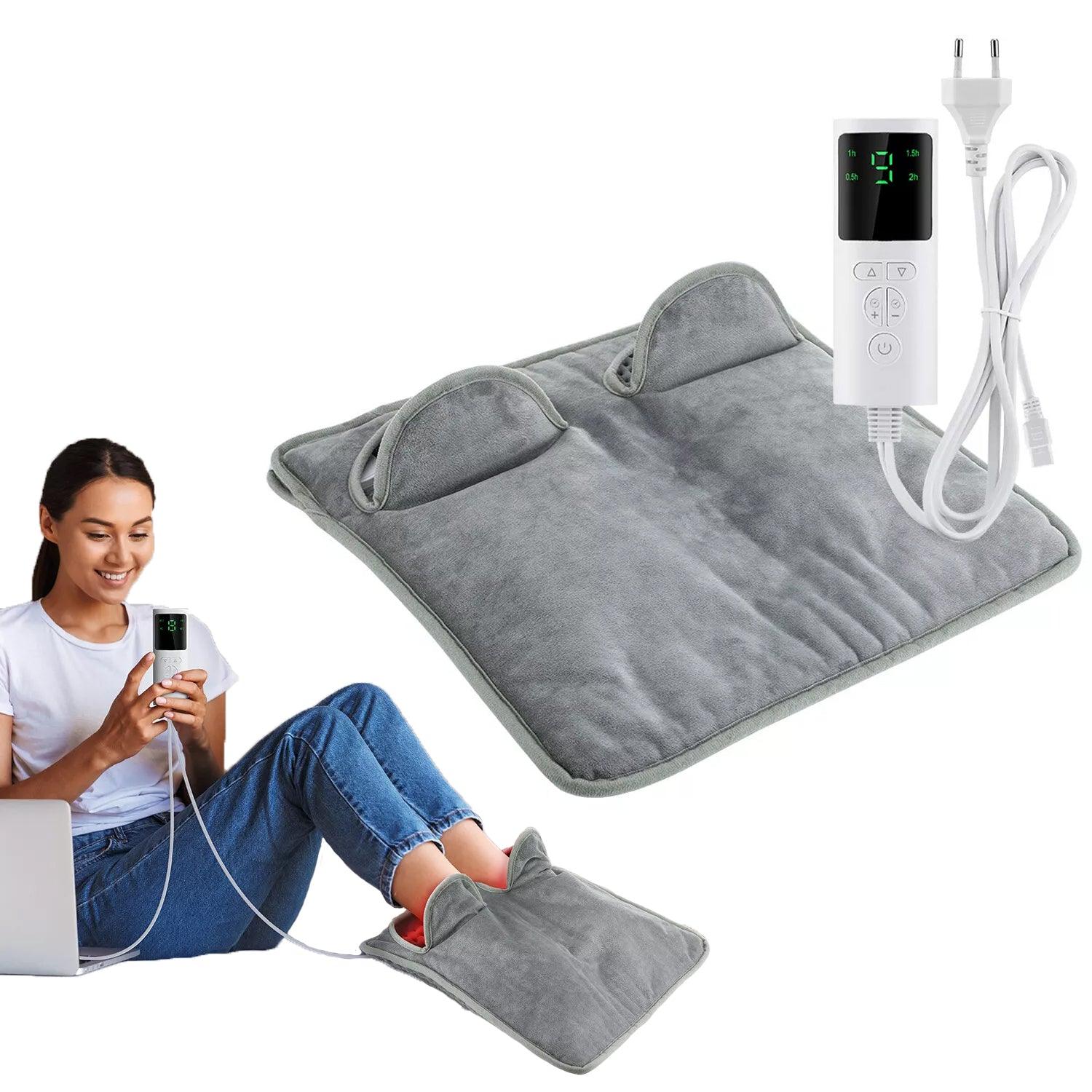 Heated Foot Pad - Electric Heated Foot Warmer Washable Winter Warm Feet Heating Cushion Apparel & Accessories - Tophatter Daily Deals