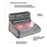 Electric Foot Warmer - 2 In 1 Electric Heated Foot Warmer Massager Comfort Fleece Suede Comfy Relaxing Clothing - Tophatter Daily Deals